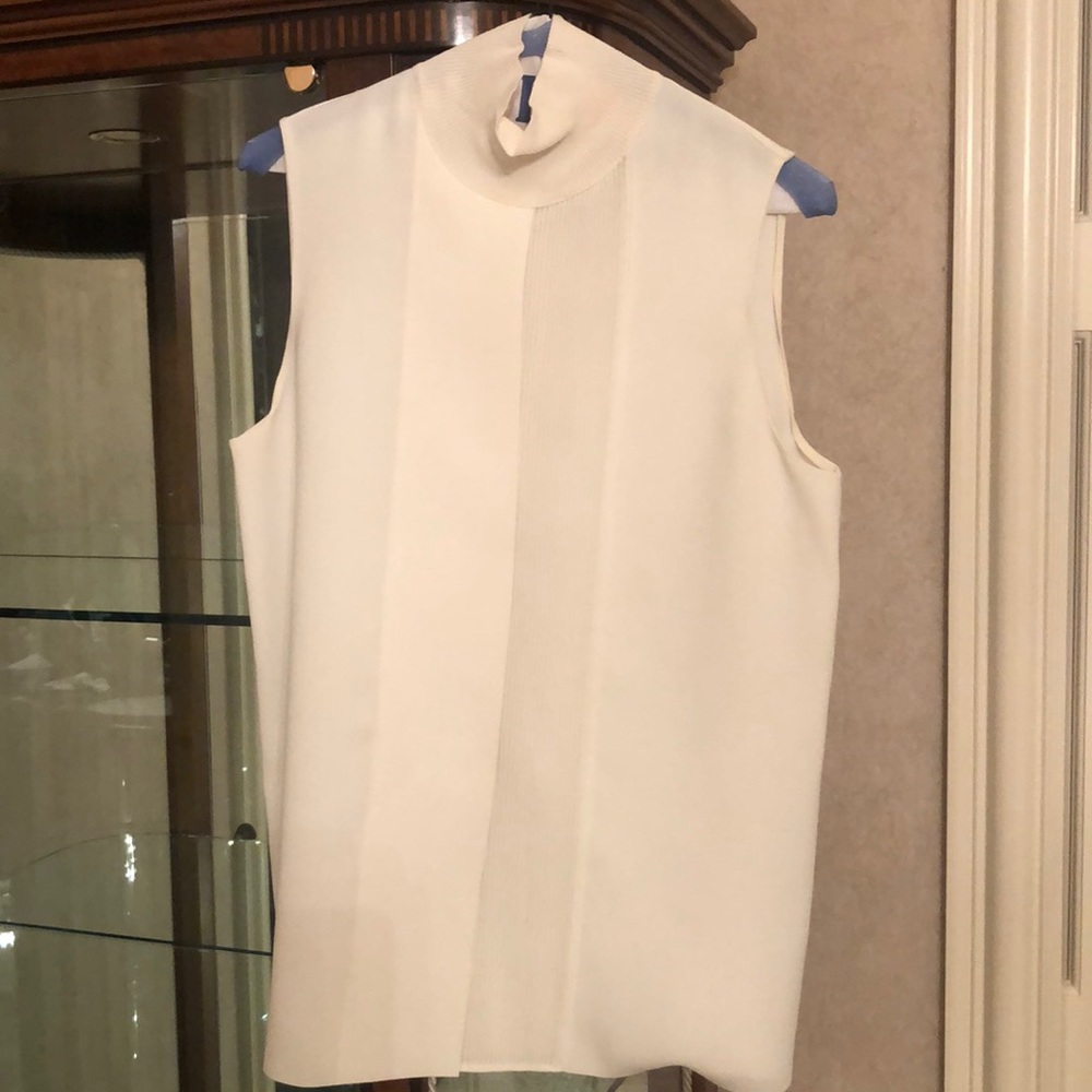 Vince sleeveless mock neck top